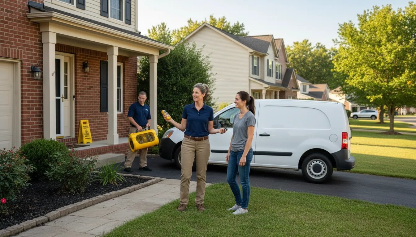 Residential water damage restoration in Dewey, AZ
